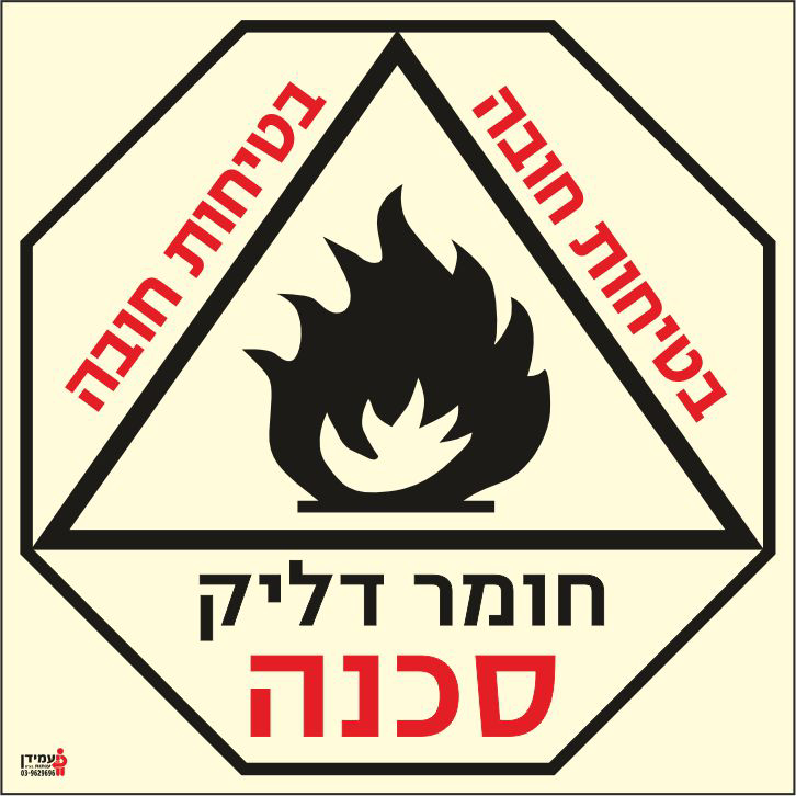 שלט פולט אור חומר דליק