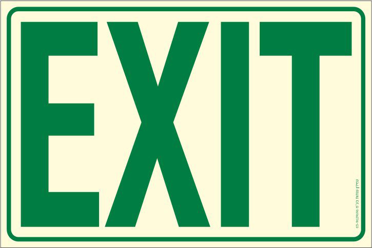 שלט פולט אור EXIT