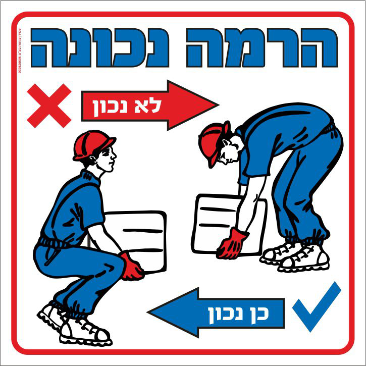 שלט הרמה נכונה